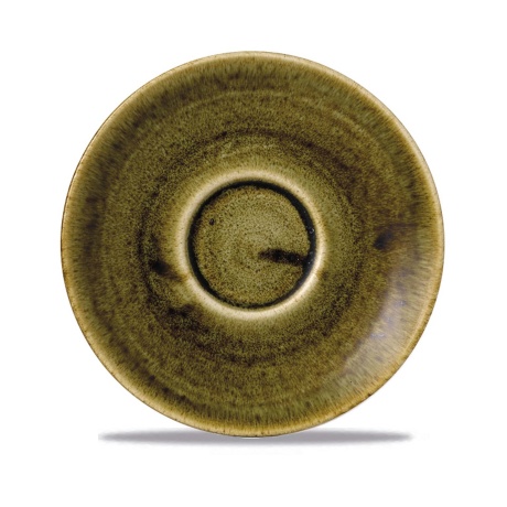 Блюдце для капучино stonecast plume green, 156 мм