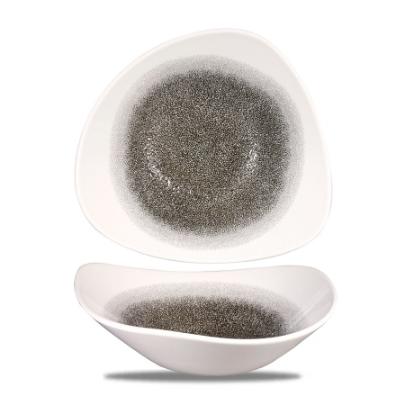 Raku quartz black kolmnurkne kauss, 235mm