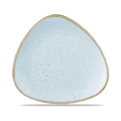 Stonecast duck egg kolmnurkne taldrik, 311mm
