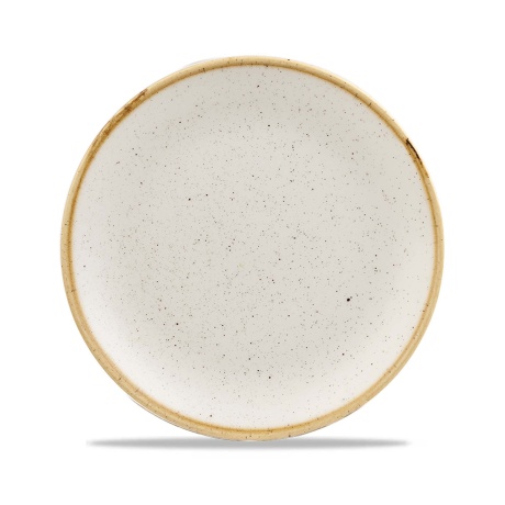 Stonecast barley white taldrik, 165 mm