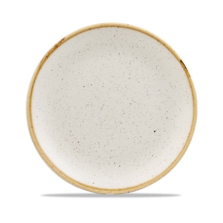 Stonecast barley white coupe plate, 217mm
