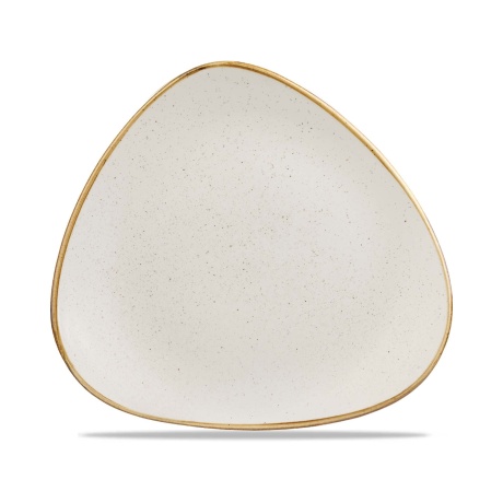 Треугольная тарелка stonecast barley white, 311 мм