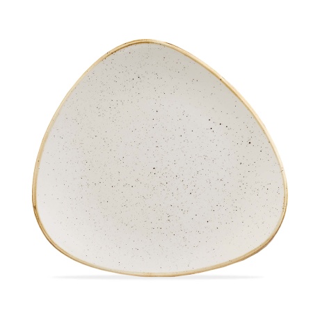 Треугольная тарелка stonecast barley white, 229 мм