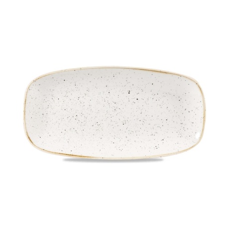 Продолговатая тарелка stonecast barley white, 298x153 мм