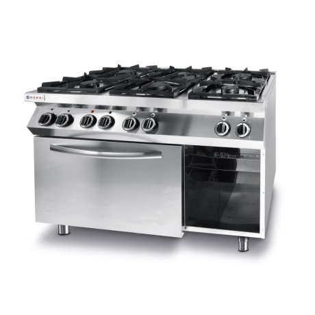 Gaasipliit 6 põletiga, elektriahjuga kitchen