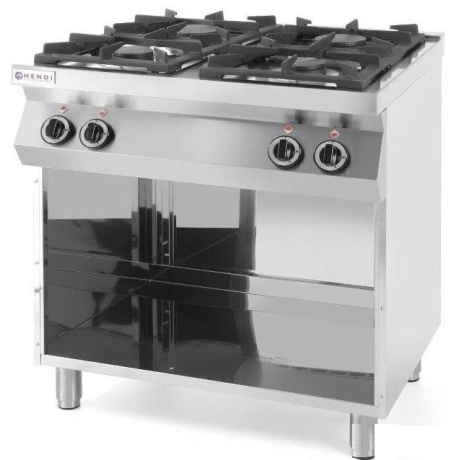 Gaasipliit, 4 põletiga, 19kw, kitchen avatud moodulil