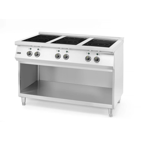 Induction stove with 6 hobs - 25,5kW