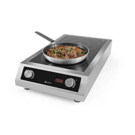 Induction cooker model 7000, hendi, profi line, 400v/7000w, 405x700x(h)145mm