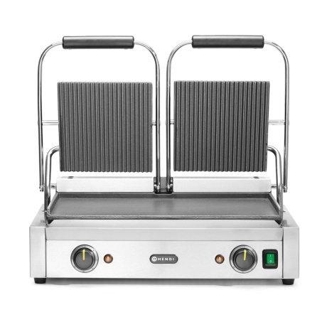 Kontaktgrill HENDI, kahepoolne, rihv+sile