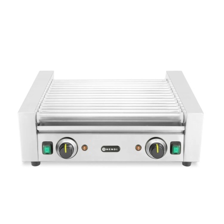 Sausage rolling grill, 2-zone, 14 rollers