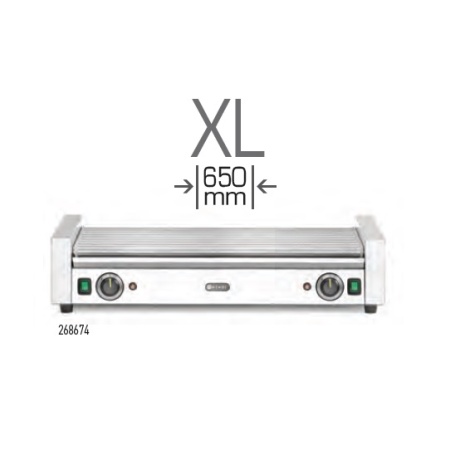 Sausage rolling grill XL - 2 zones