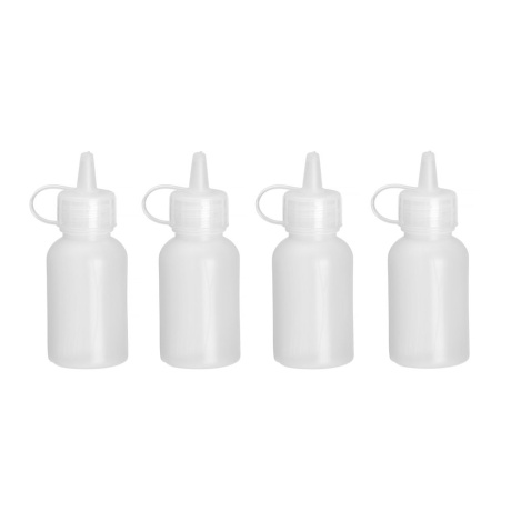 Mini sauce dispenser - set of 4 pcs., hendi, 0,03l, transparent, ā€30x(h)85mm