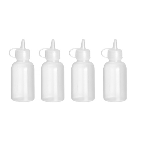 Mini sauce dispenser - set of 4 pcs., hendi, 0,05l, transparent, ā€35x(h)100mm