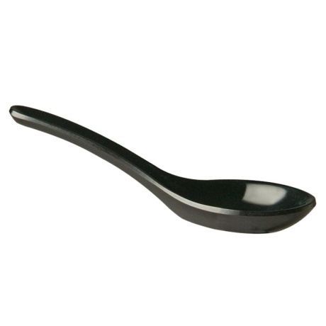 Melamine appetizer spoon, hendi, black, 135x45mm
