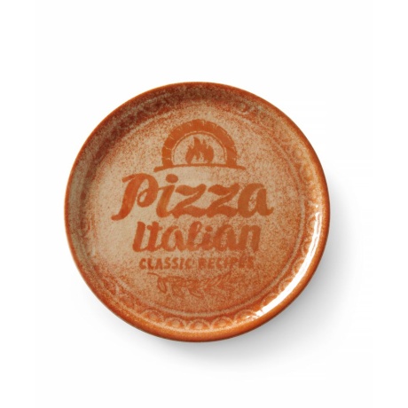 Pizza plate recipe collection brick red, hendi, red, ā€330mm