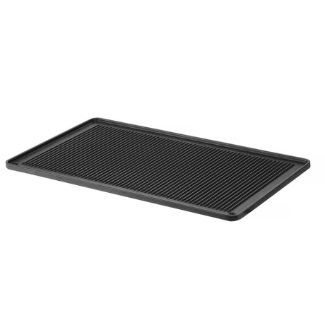Grill plate, ribbed convectomat grillplate, hendi, GN 1/1, 530x325x(h)15mm