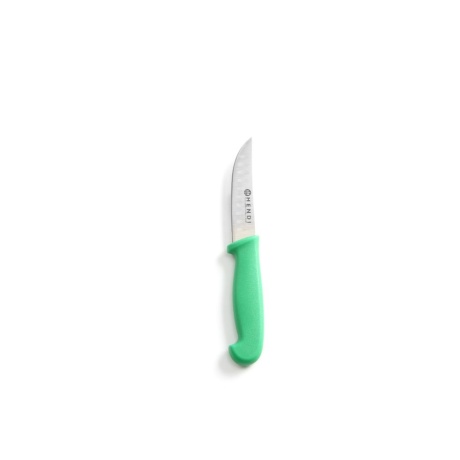 Multipurpose knife with the granton edge, hendi, short model, green, (l)190mm