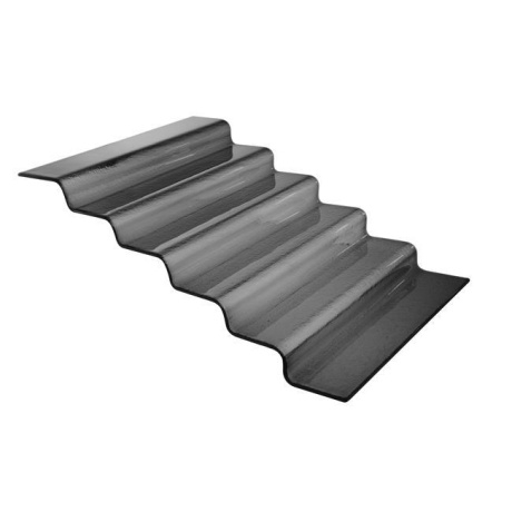 Vetro six-step black glass buffet stairs, 600x455x(h)240mm