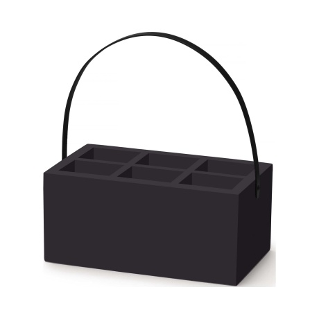 Madeira black kast söögiriistade ja salvrätikutele, 280x180x120 mm