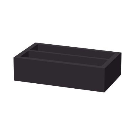 Madeira black kaheosaline söögiriistade kast, 275x165x60 mm