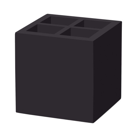 Madeira black söögiriistade ja salvrätikukarp 150x150x150 mm