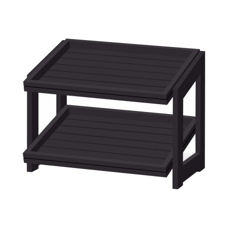 Madeira black statiiv (2-tasandiline) 574x323x441 mm