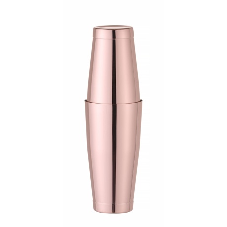 Tin-on-tin boston shaker, barup, 0,8l, copper, ā€90mm