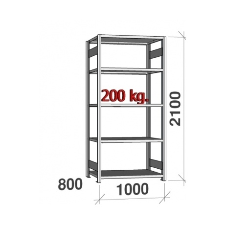 Storage shelf 1000x800x2100mm, main part