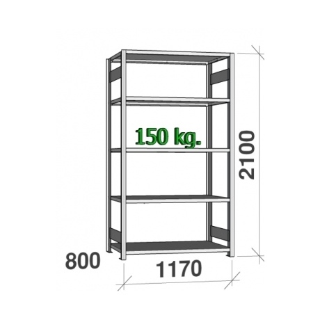 Storage shelf 1170x800x2100mm, main part