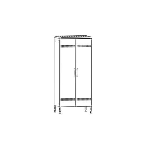 Koristuskapp 800x610x1850mm