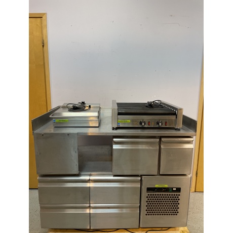 Холодная столешница Боларус + Гриль для колбас FKI + Гриль для панини FKI