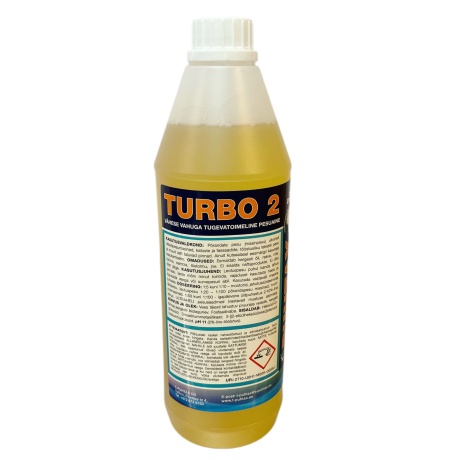 Vähese vahuga tugevatoimeline pesuaine - TURBO 2 - 1L