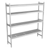Alumiiniumist põrandariiul 1611x460x1800mm