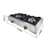 Gaasipliit 2x 5,5kw