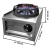 Wok gaasipliit - 1 põletiga - 12 kw