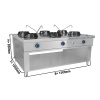 Wokpliit gaasiga - 6 kohaline - 84 kw