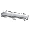Ventilatsioonikubu filtri ja valgusega 4600x900x450mm