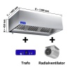Ventilatsioonikubu mootori, regulaatori, filtri ja valgusega 1200x1400x450mm