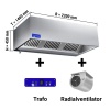 Ventilatsioonikubu mootori, regulaatori, filtri ja valgusega 2200x1400x450mm