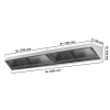 Seinakubu filtri ja valgusega 2600x700x450mm