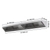 Seinakubu filtri ja valgusega 2800x700x450mm