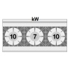 Gaasipliit + elektriahi GN1/1, neutraalkapp LOTUS 120x60x90cm