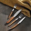 Steak kahvel 210mm, 6tk, roosipuu