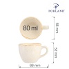 Sand elegantne espressotass, 80ml