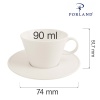 Line elegantne espressotass, 90ml