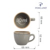 Stone elegantne espressotass, 80ml