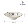 Sand sügav taldrik, 200x(k)51mm