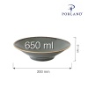 Stone sügav taldrik, 200x(k)51mm