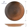 Lykke brown taldrik, 170mm