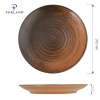 Lykke brown taldrik, 170mm